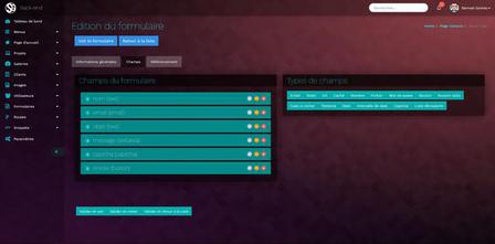 backoffice form builder